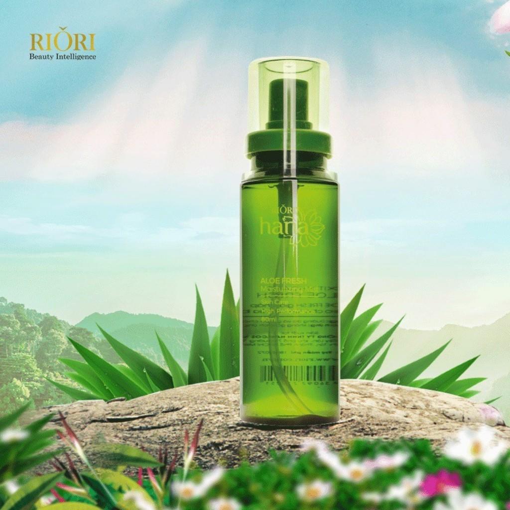 Xịt Khoáng Dưỡng Ẩm RIORI Aloe Fresh 80ml – Xịt Cấp Ẩm Cho Da Tức Thời, Giúp Thư Giãn, Giảm Stress…