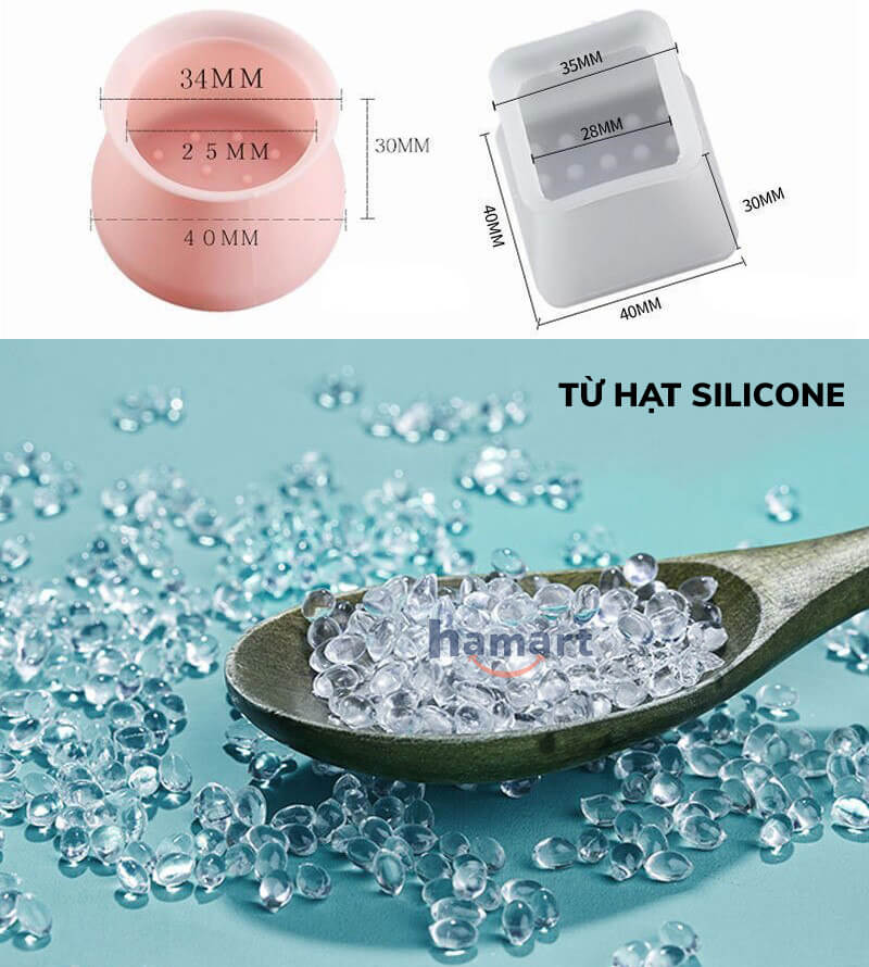 COMBO 4 Miếng Lót Chân Bàn Ghế Silicone Bọc Chân Bàn Ghế Vuông & Tròn Tiện Lợi