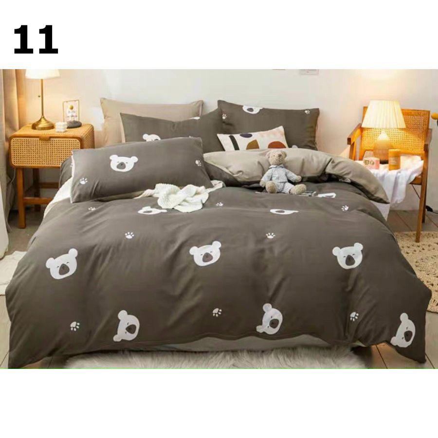 Bộ chăn ga gối thun cotton poly - chăn mền, drap giường, vỏ gối - ga giường đủ size