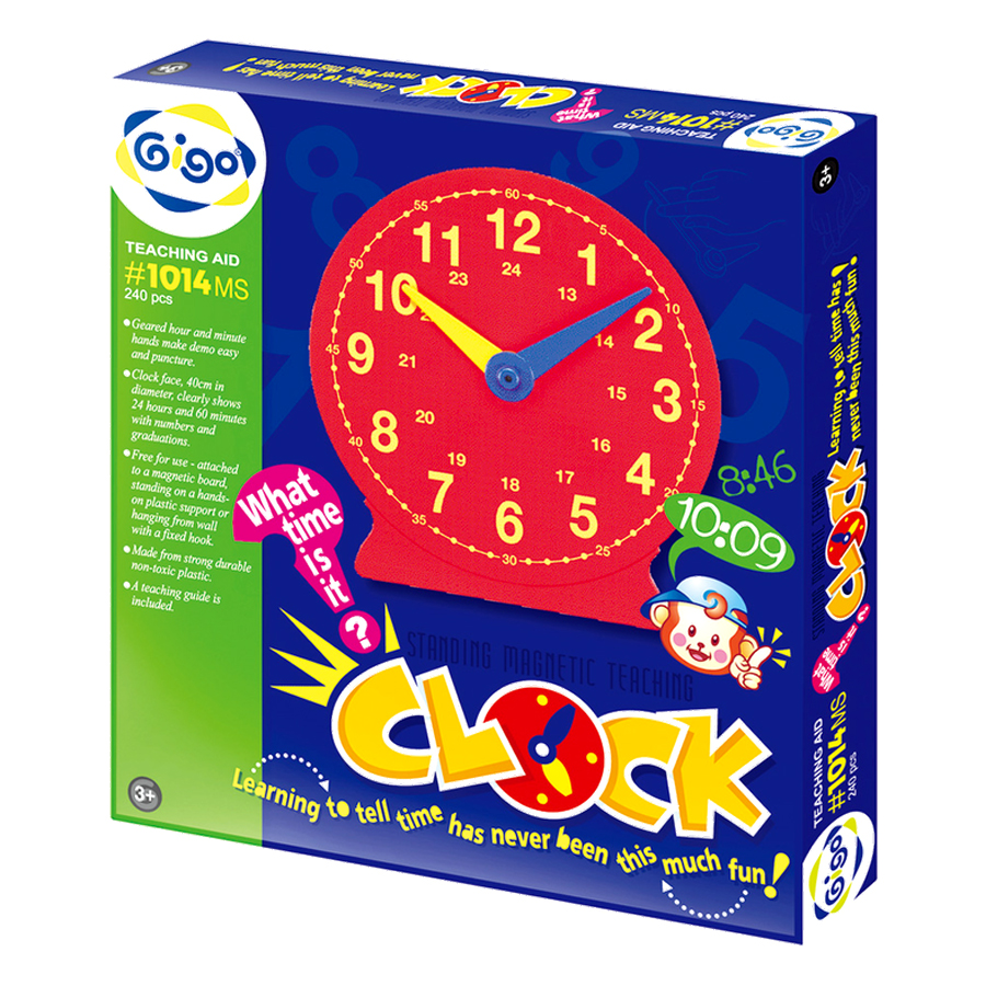 Đồng Hồ Dạy Học Nam Châm Gigo Toys 1014MS (Mẫu Ngẫu Nhiên)