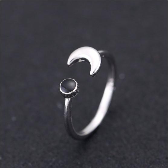 Nhẫn bạc 925 khắc chữ Hy Lạp cổ nhẫn nam nữ S925 LETTER Silver Ring RI220701