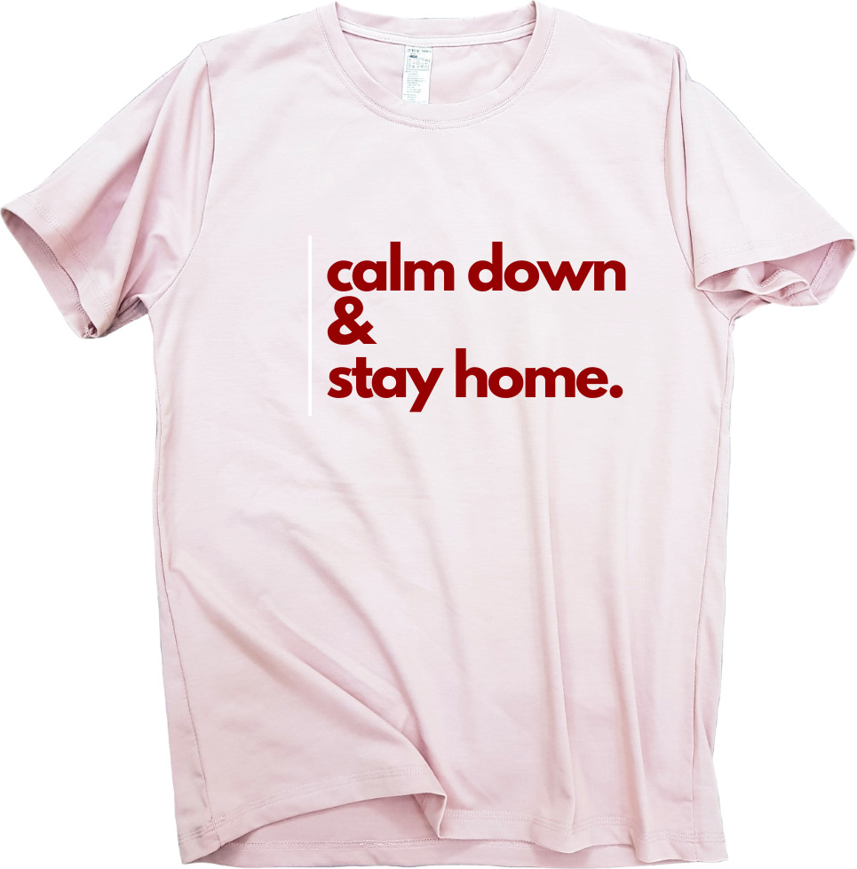 Áo thun nam nữ 80% Cotton Pink19