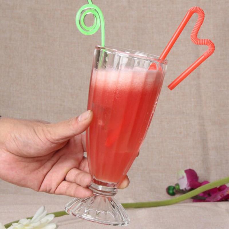 | COMBO 6 | Ly thủy tinh sinh tố SODA sọc QIANLI IC028 | 340ml
