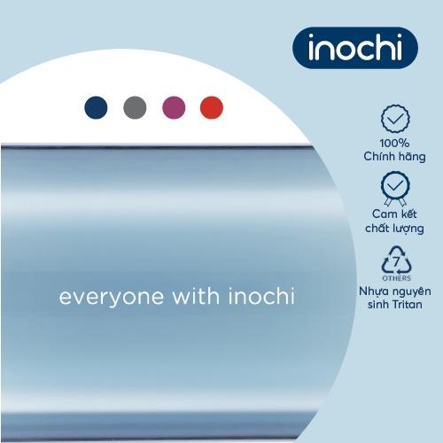 Bình nước Inochi - Kita Slim 350ml màu Ghi sữa/Hồng sen/Xanh chàm/Cam sữa