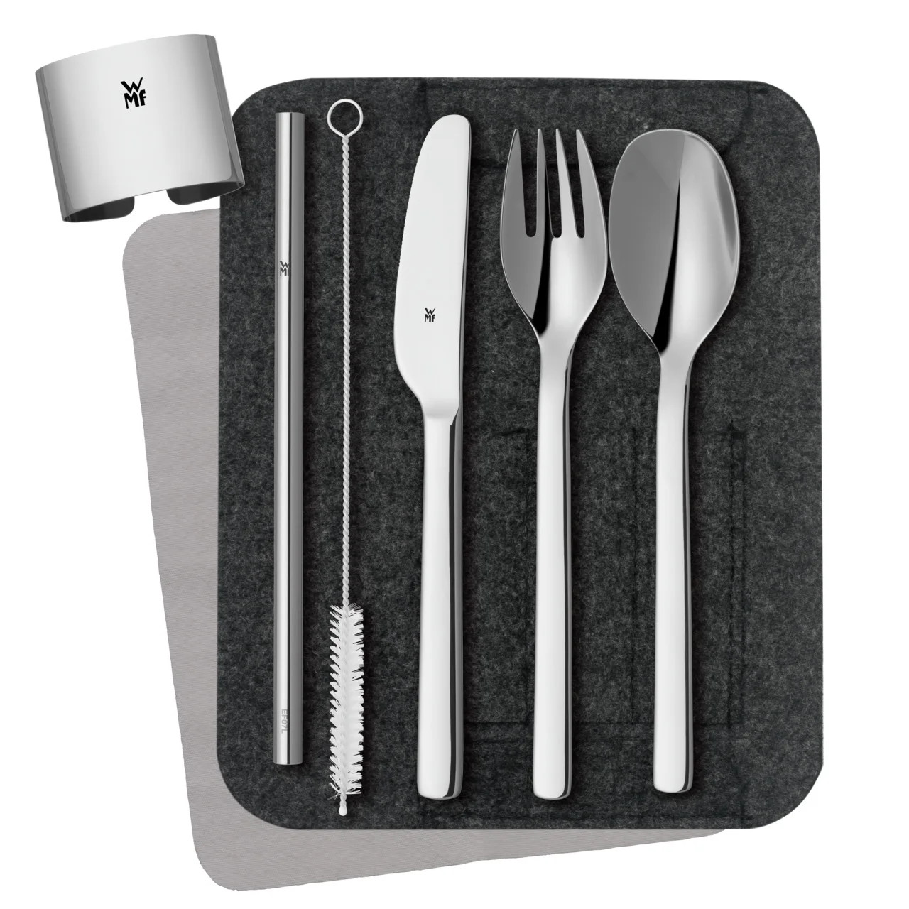 Bộ dao, thìa, dĩa, ống hút WMF Besteck-Set 8 món MY2GO Hàng Chính Hãng