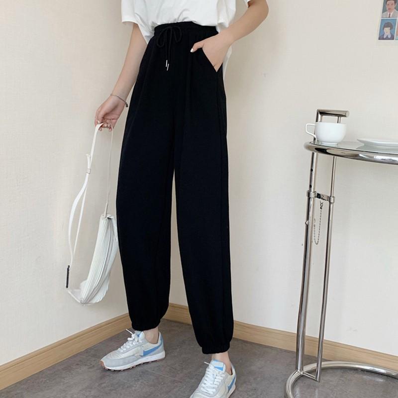 Quần Jogger Nữ Dài Ống Rộng Có Bo SIMPLE Ulzzang