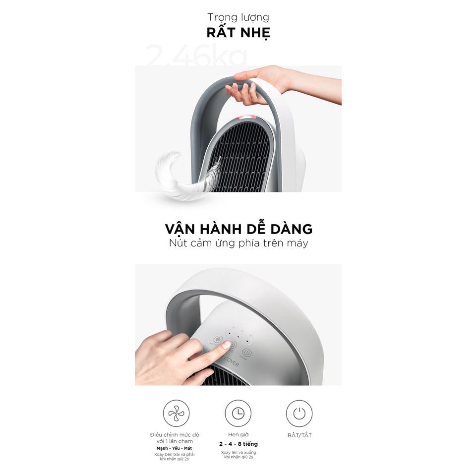 Quạt Sưởi Gốm Beamstorm SMITH&SMITHY, Máy Sưởi Gốm, 2 Mức Nhiệt, Công Suất 2000W, Nội Địa Hàn, BH 12 Tháng