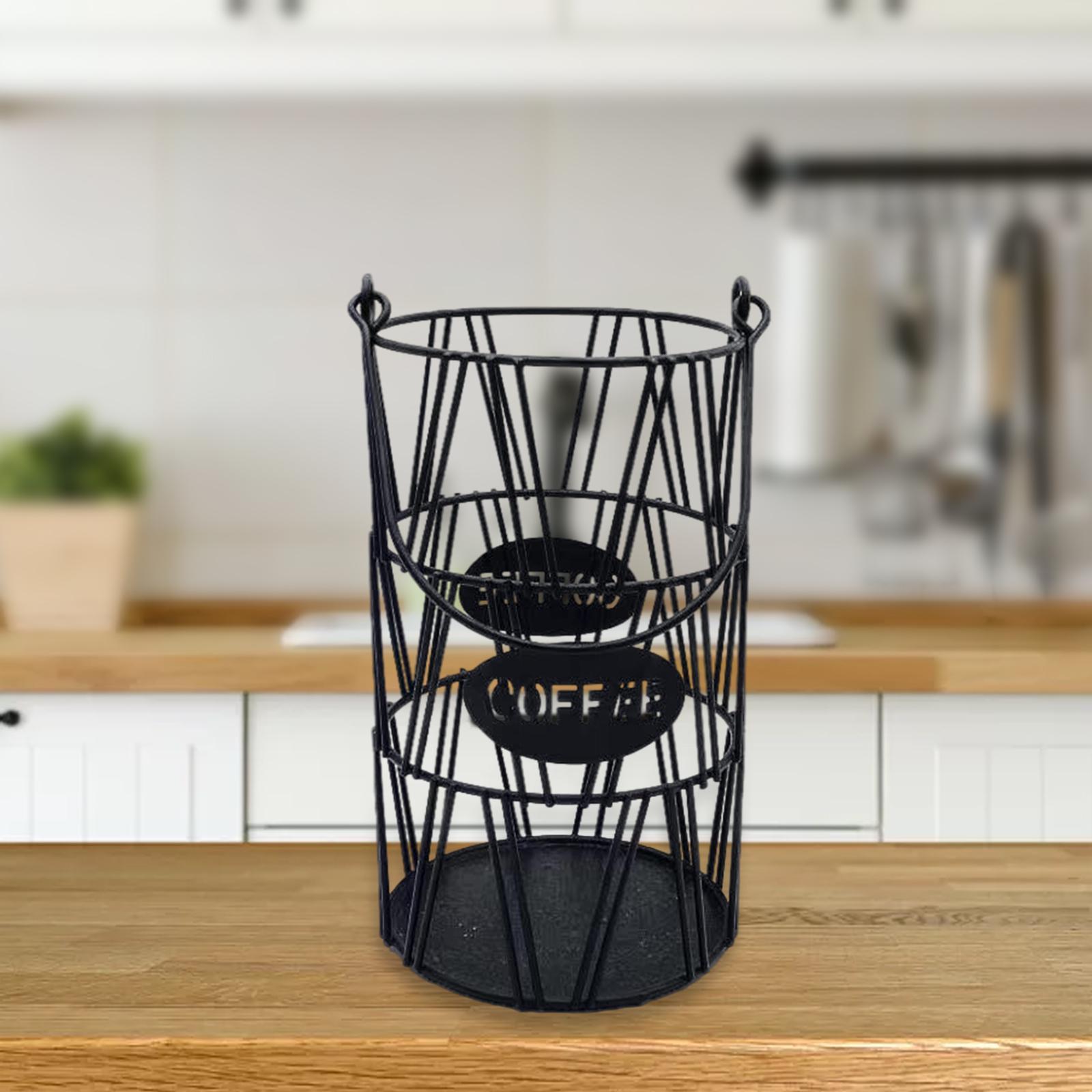 2Pcs Coffee Pod Storage K Cup Holder Counter Display Stand 30 Pod Baskets