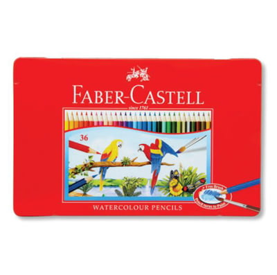 Faber-Castell-Chì Màu Rl Ws Parrot-36 Màu Dài (Hộp Thiếc)