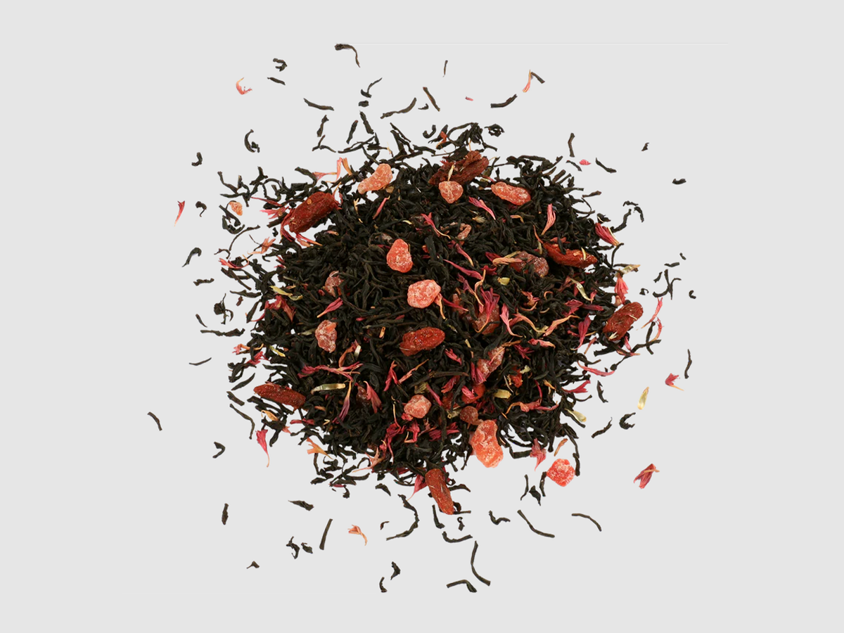 Trà đen Ceylon Basilur cao cấp vị Dâu tây & Kiwi - 100g