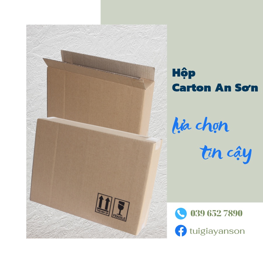 Combo 20 Hộp Bìa Carton Hộp Bìa Gói Hàng Ship Cod Dày Dặn KT 31x8x22.5cm