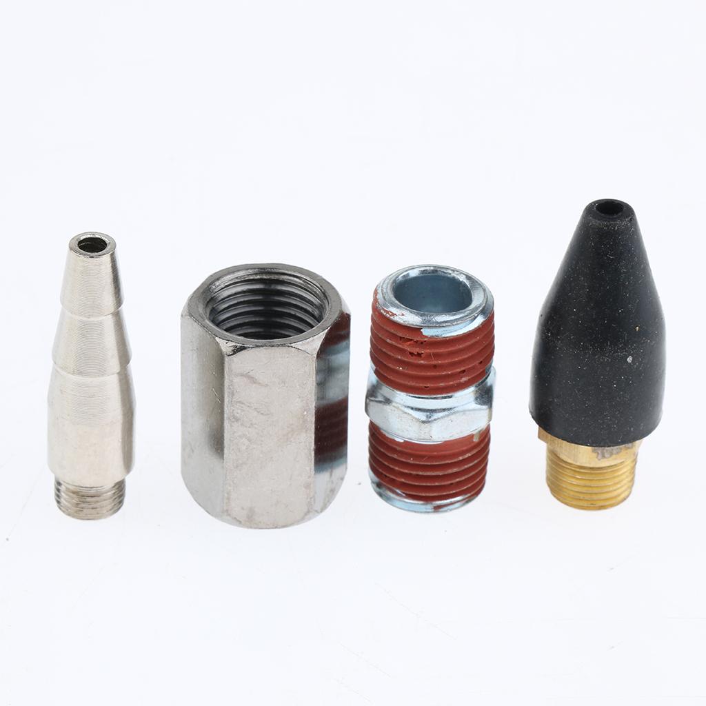 2 Set Air Blow Gun Kit 20 Pieces Recoil Airhose Blow Gun and 2 inflation needles