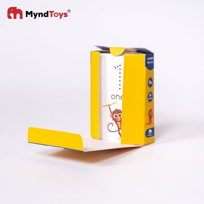 Đồ Chơi Giáo Dục Myndtoys - Thẻ Học Chữ Cái và Số Đếm Dành Cho Các Bé Trên 4 Tuổi