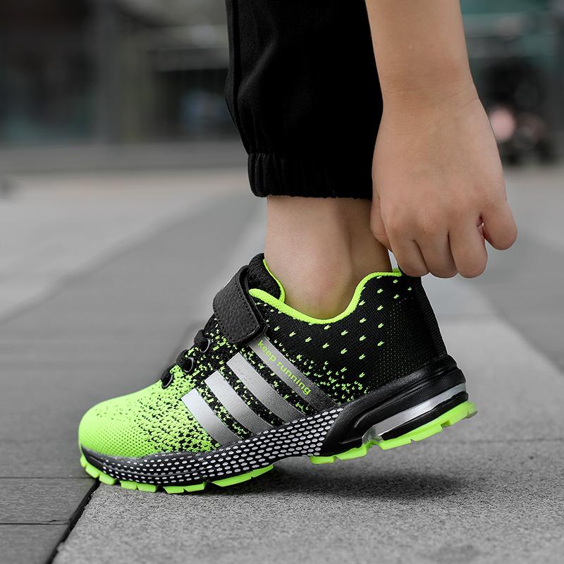 Giày Sneakers Thời Trang Cho Trẻ Em Lưới Thoáng Khí Chạy Bộ Trẻ Em Đi Tenis Học Giày Bé Gái Bé Trai Thể Thao Nhẹ 8 Đến 12 Năm Color: 8702KIDS-Blue Shoe Size: 33
