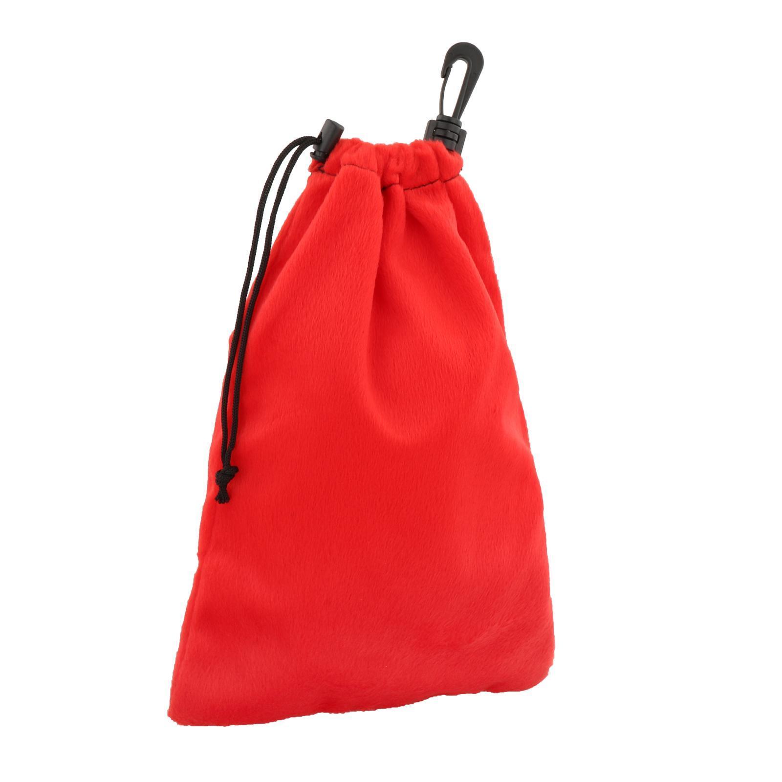 Golf Ball Drawstring Bag with Clasp Storage Bag Stuff Sack for Sports