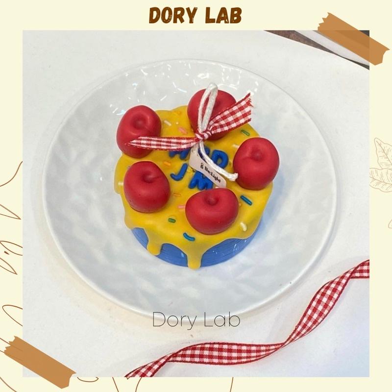 Nến Thơm Bánh Kem Cherry Kẹo Vòng Màu Sắc Trang Trí Theo Yêu Cầu - Dory Lab