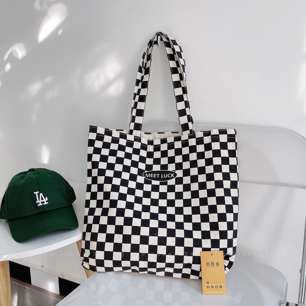 Túi Tote Họa Tiết Chất Liệu Canvas Mã TUIT014- Nabishop1234 ( ẢNH THẬT)