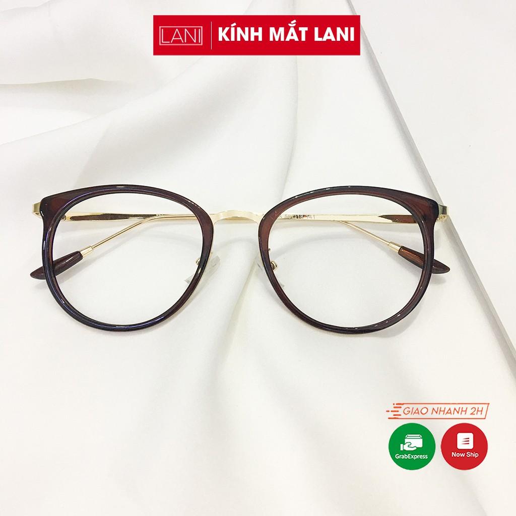Gọng Kính Cận Nam Nữ Dáng Bầu Kim Loại Lani 9225 - Lắp mắt cận có độ theo yêu cầu