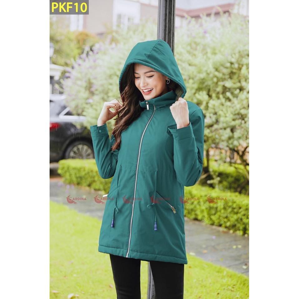 Áo PARKA Nữ Lót Lông Cừu Siêu Nhẹ, Siêu Ấm, Chống Thấm Nước