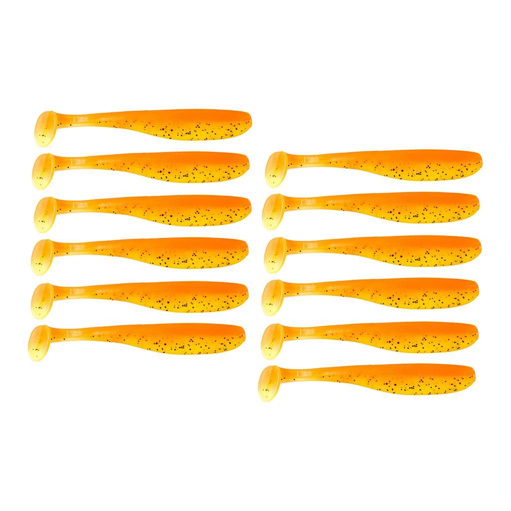 24pcs Soft Fishing Lures Set Paddle Tail Worm Baits Shad Minnow Swimbaits