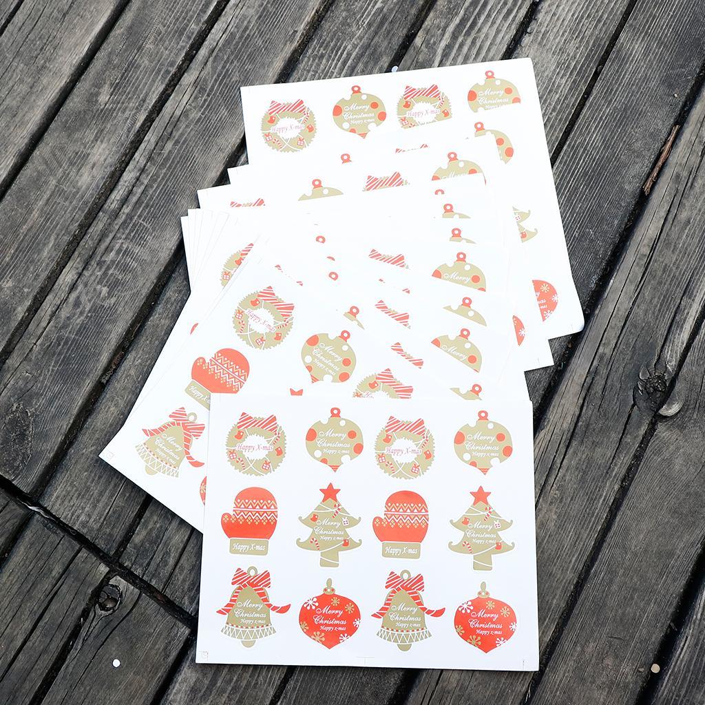 Happy Christmas Sealing Stickers Envelope Card Paste DIY Craft Decoration