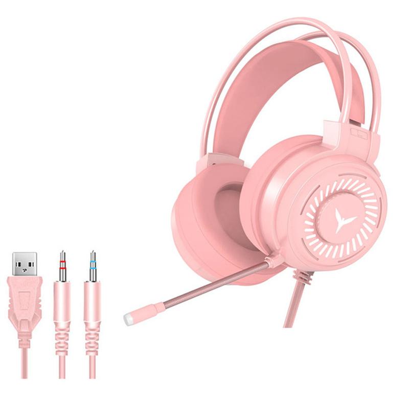 Tai Nghe Âm Thanh Vòm Stereo Tai Nghe Nhét Tai Có Dây Micro USB Đèn Sáng Nhiều Màu Sắc Máy Tính Laptop Chơi Game Tai Nghe 3.5Mm Tai Nghe Máy Tính