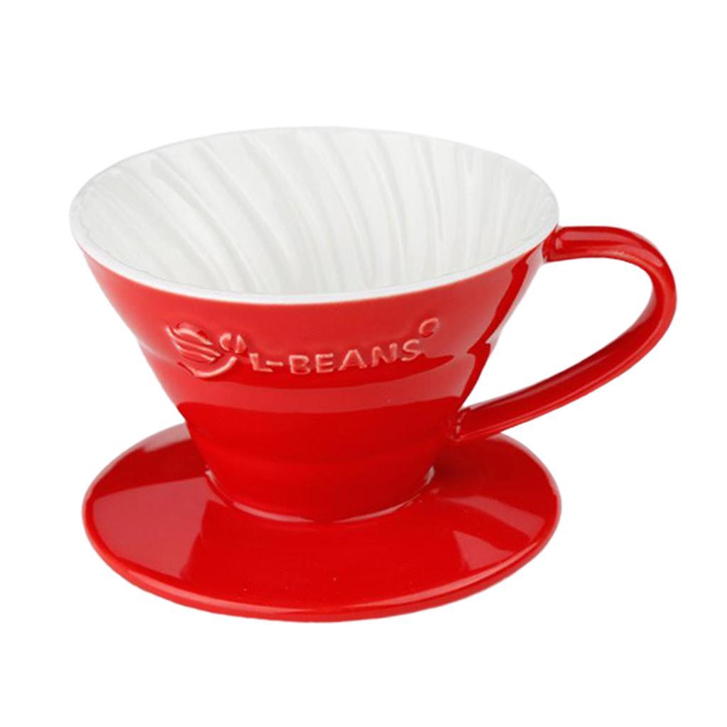 Ceramic Coffee Dripper, Red