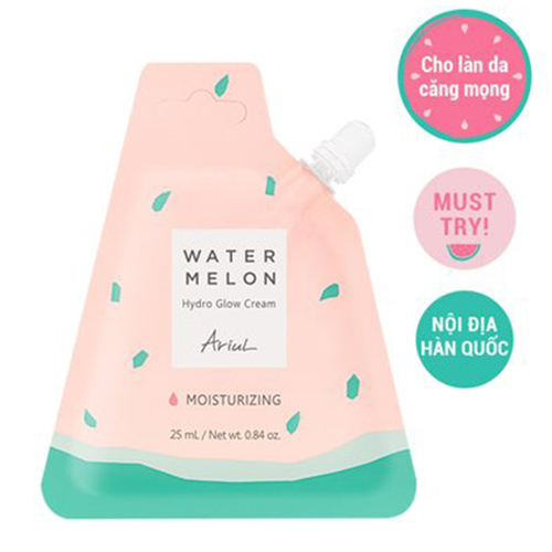 Kem Dưỡng ARIUL Làm Dịu Và Cấp Ẩm Chiết Xuất Dưa Hấu Watermelon Hydro Glow Cream 25ml