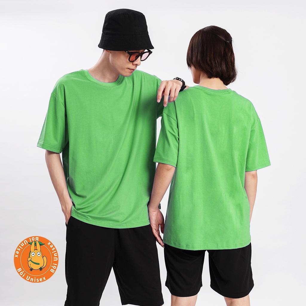 Áo Thun Trơn Tay Lỡ Unisex Nam Nữ chất áo đẹp
