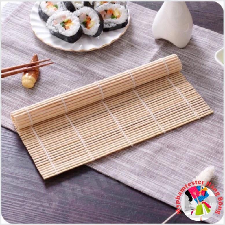Mành tre cuốn sushi kimbab mành tre trải bàn mành decor