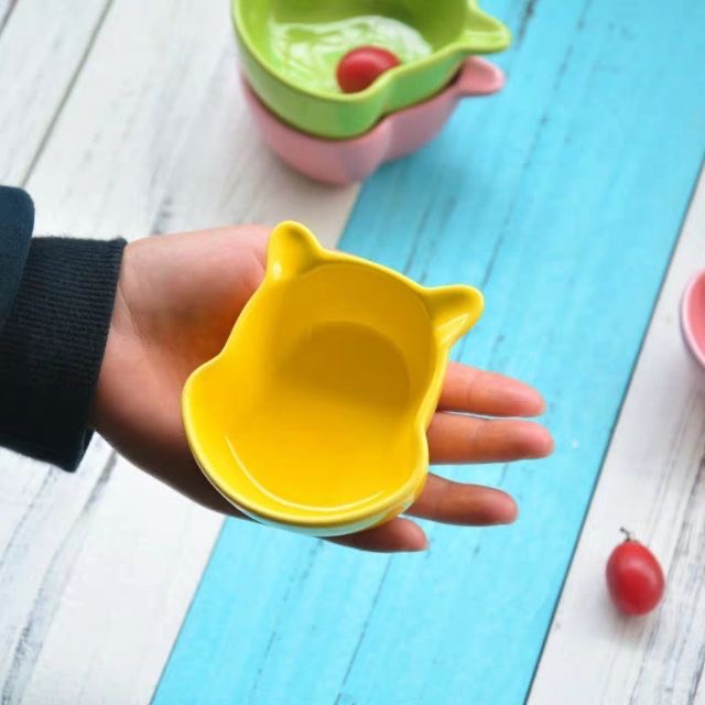 Bát,Chén Gốm Sứ Ăn Dặm Hình Gấu Pooh Siêu Cưng Cho Bé Kích Thích Sự Khám Phá Của Bé.