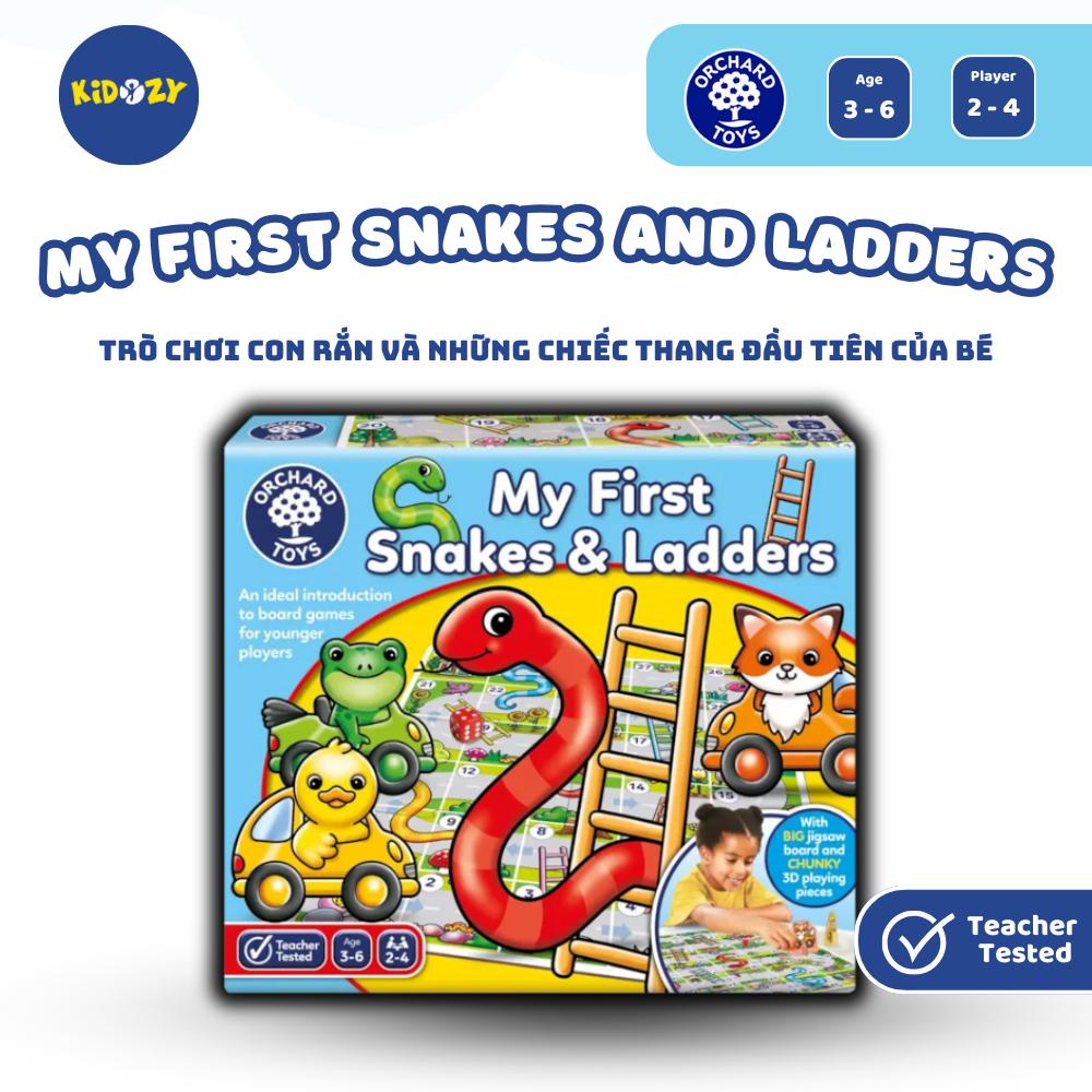 Trò chơi trí tuệ My First Snakes &amp; Ladders - Orchard Toys khuyến khích thảo luận, phối hợp tay mắt