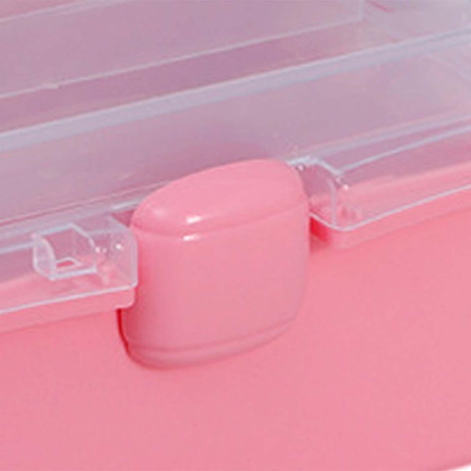 Multifunctional Storage Box Organiser Storage Case Cosmetic Organiser Portable Cabinet with Lid and Handle for Dorm Household