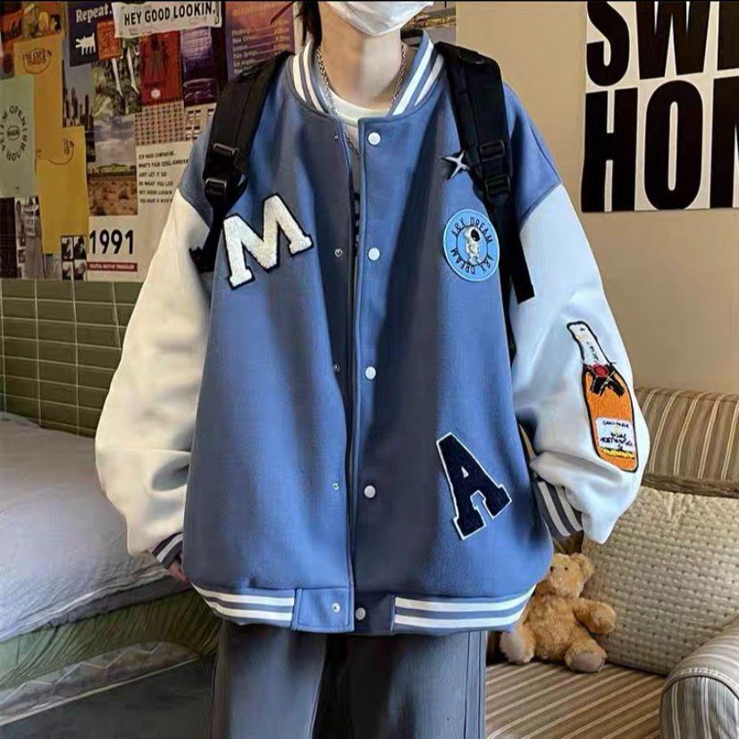 Áo Khoác Nỉ Bomber Cardigan Logo Thêu chữ M Nỗi Form Rộng Chất Nỉ Bông Dày Dặn Nữ Unisex
