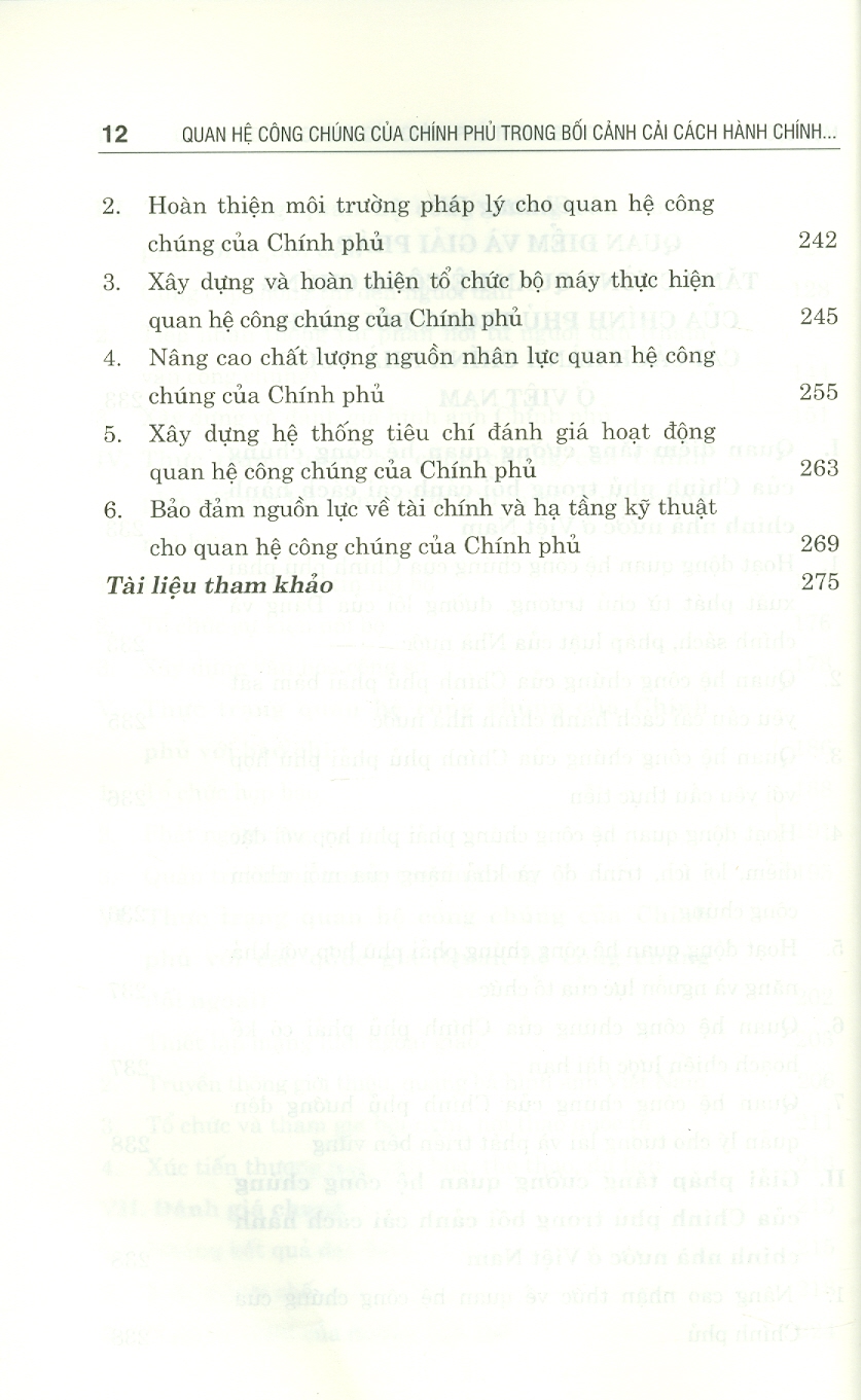 Quan Hệ Công Chúng Của Chính Phủ Trong Bối Cảnh Cải Cách Hành Chính Nhà Nước Ở Việt Nam (Sách chuyên khảo)