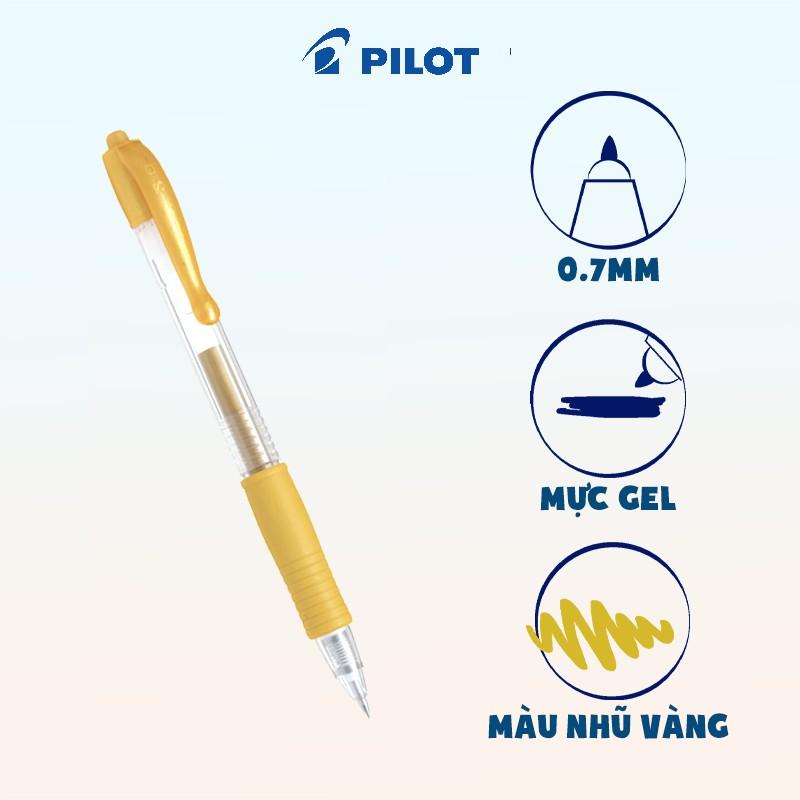 Bút gel Pilot G-2 mực đỏ, xanh, đen, tím BL-G2-5-R