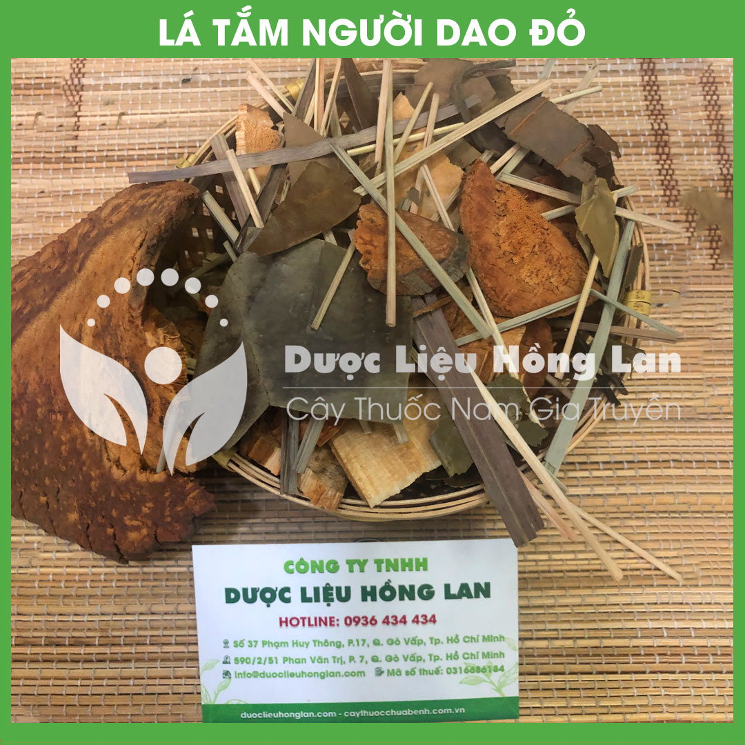 Lá Tắm Người Dao Đỏ khô đóng gói 1kg