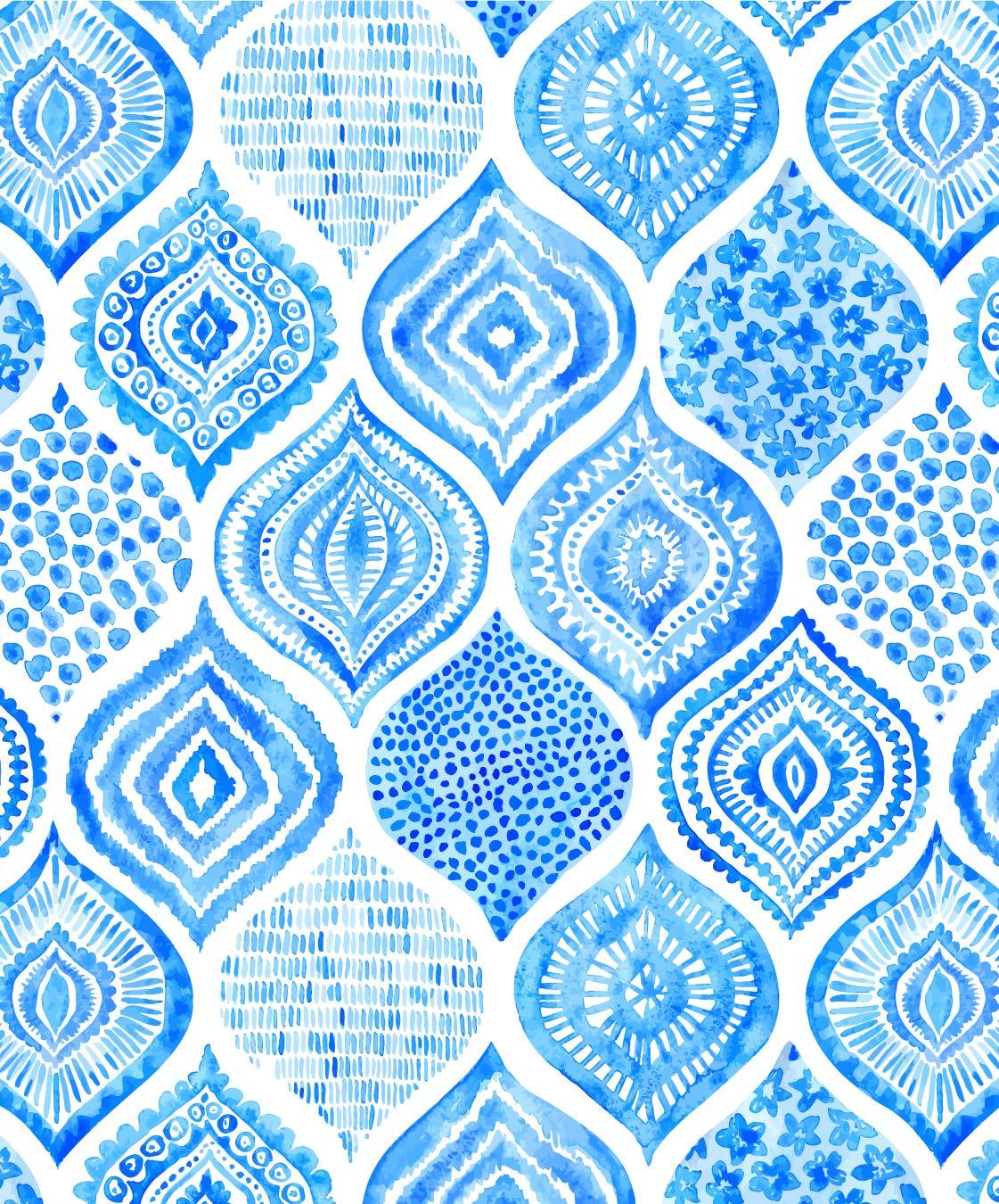 Blue &amp; White Note Cards, 24 Blank Cards: 8 Unique Designs With 25 Patterned Envelopes