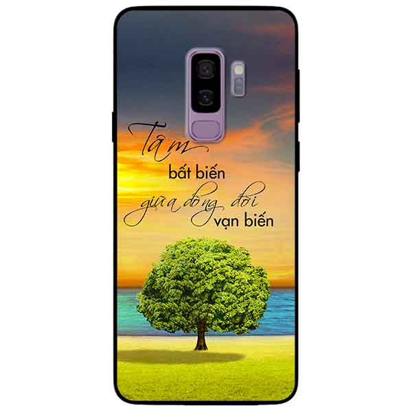 Ốp lưng in cho Samsung S9 Plus Mẫu Tâm Bất Biến