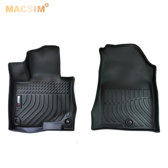 Thảm lót sàn xe ô tô Kia Sportage Nhãn hiệu Macsim chất liệu nhựa TPE cao cấp màu đen