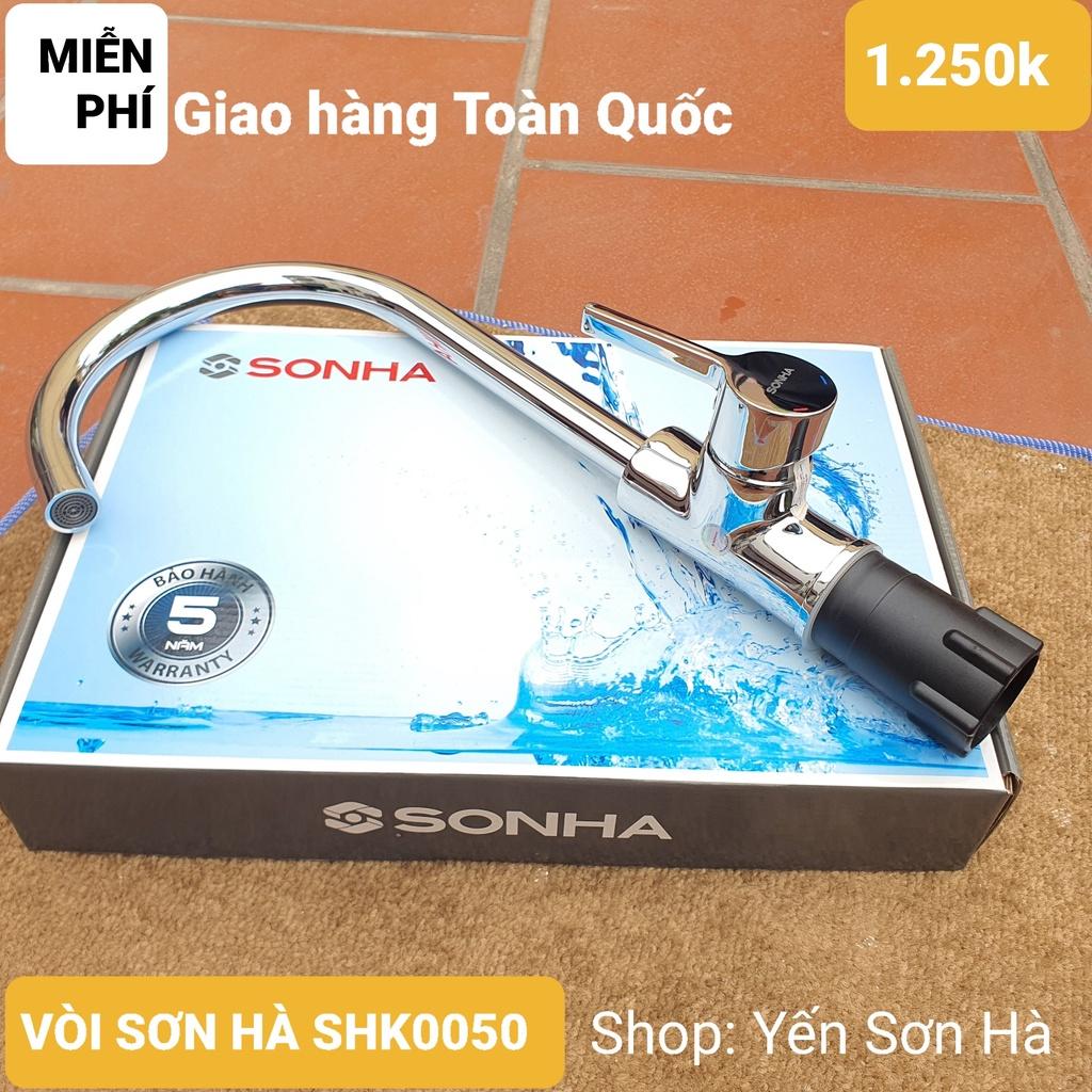 Vòi rửa bát Sơn Hà SHK0050, vòi bếp rửa chén nóng lạnh