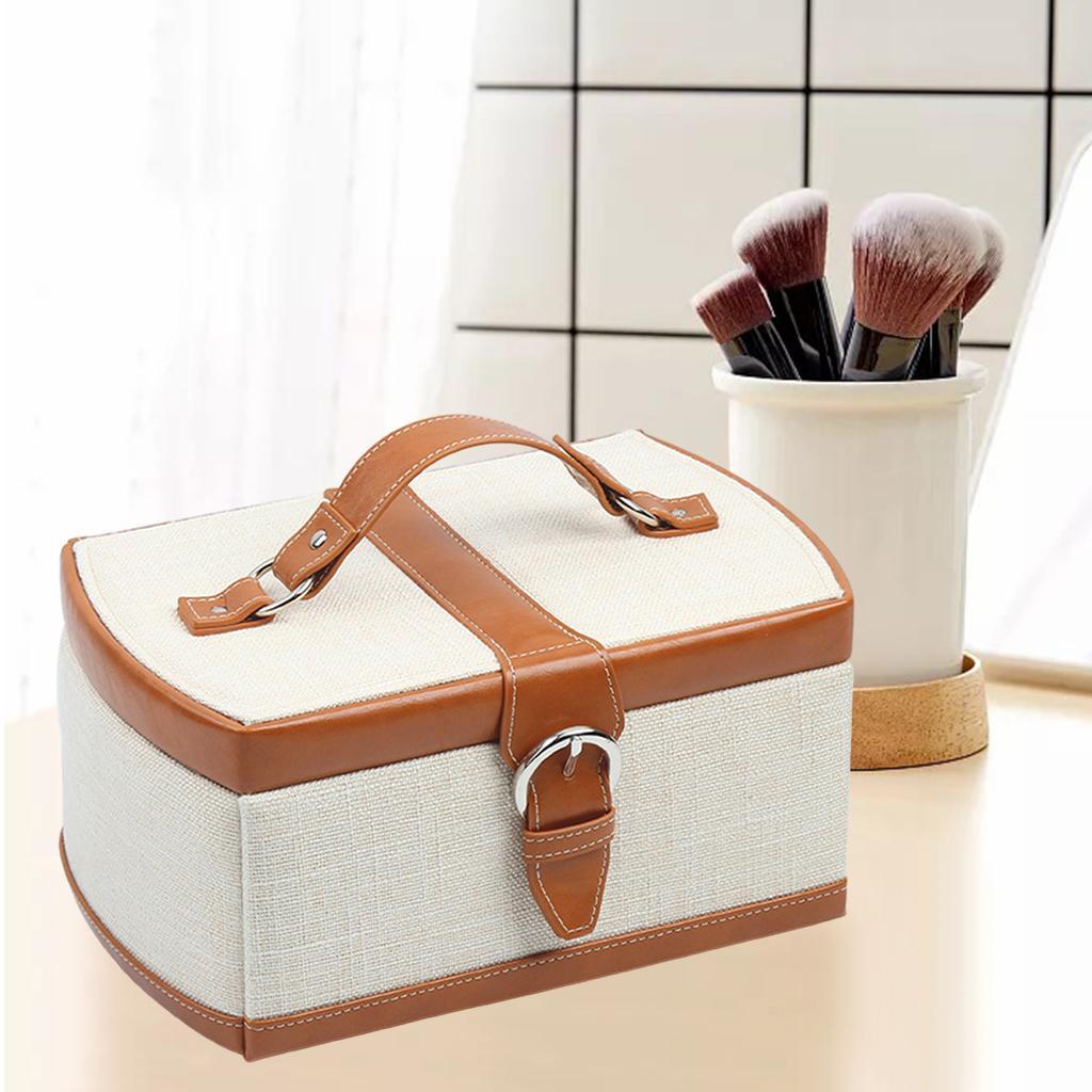 Jewelry Box with Removable Tray Women'S Storage Case for Earrings Gift Women