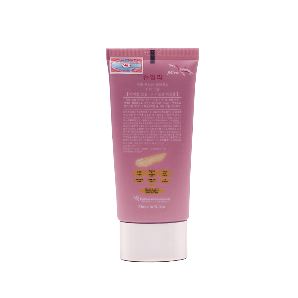 Kem lót nền đa chức năng cao cấp Hàn Quốc Mira Jewel BB Cream (40g) + tặng Bông phấn tán kem nước Suri cao cấp  Hàn Quốc (bịch 2 miếng) – Hàng chính hãng.