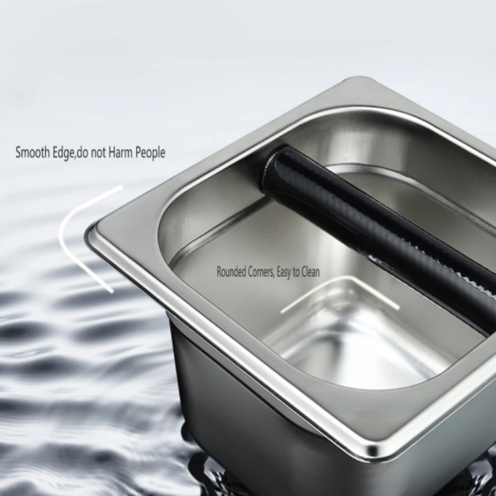 Hộp đập bã cà phê inox KBS01