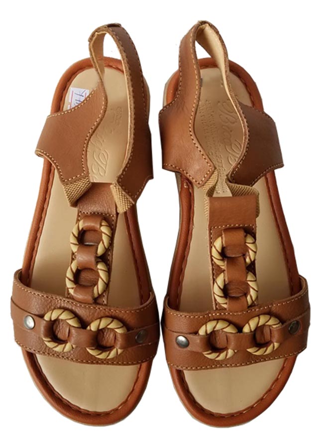 Giày Sandal Nữ BIGGBEN Da Bò Thật SDN0399