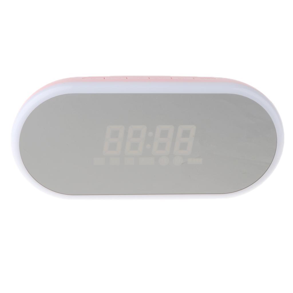 Portable Bluetooth Speaker LED Display Alarm Clock Supports TF Card