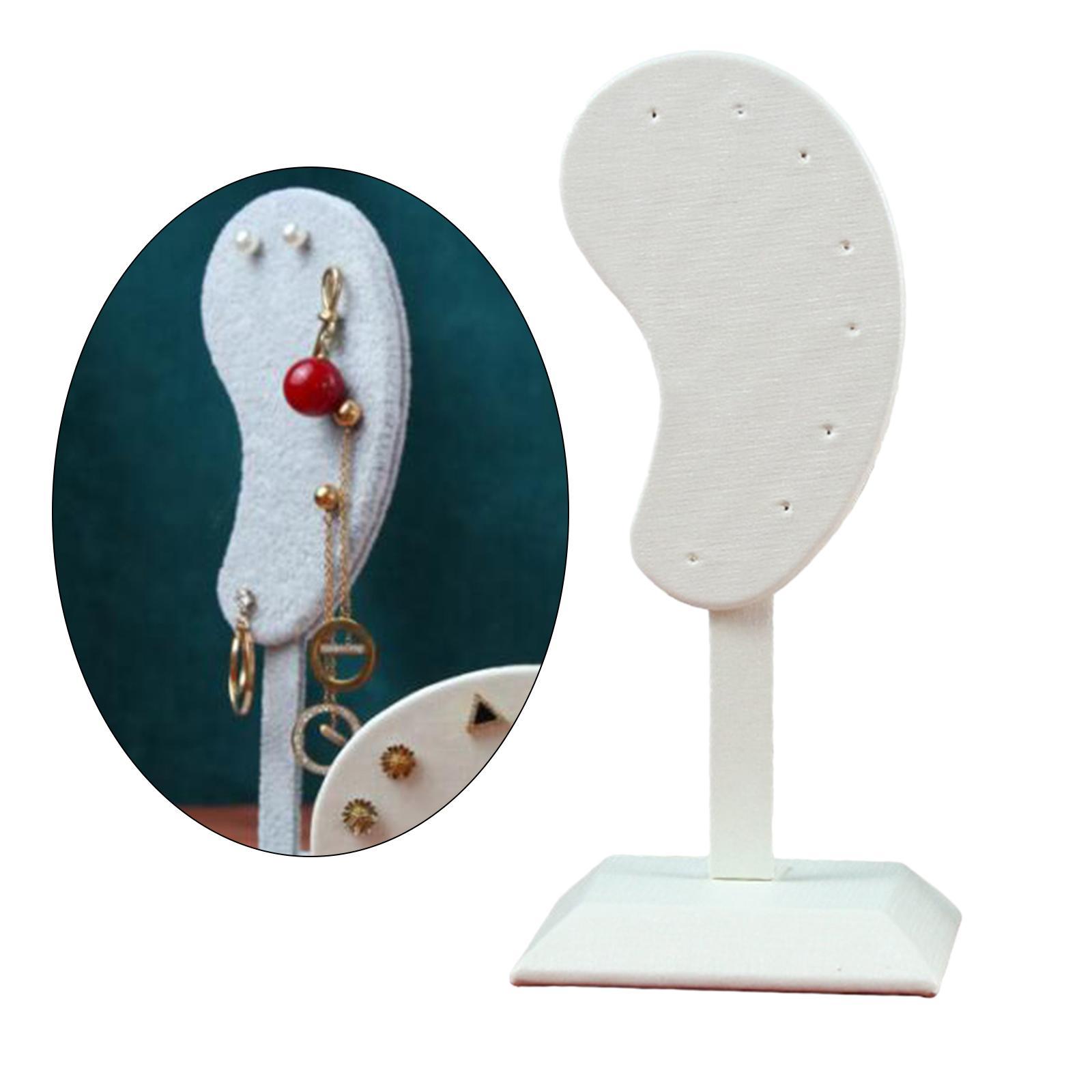4x Earring Display Stand Muti-purpose Unique Ear-Shape Ear Studs Organizer Holder Bedroom Decor
