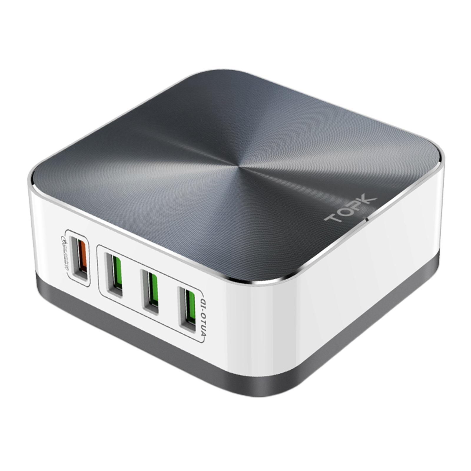 Travel High-speed 8-Port Quick Charge Wall Charger Power Adapter EU Plug