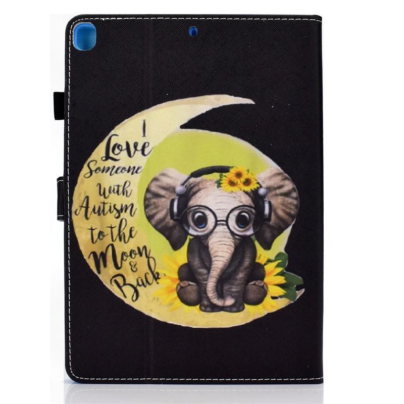 Bao da máy tính bảng in hoạt hình dành cho iPad 8th Gen 10.2 inch 2020 A2428 A2429 A2430 iPad 10.2 2019 2020