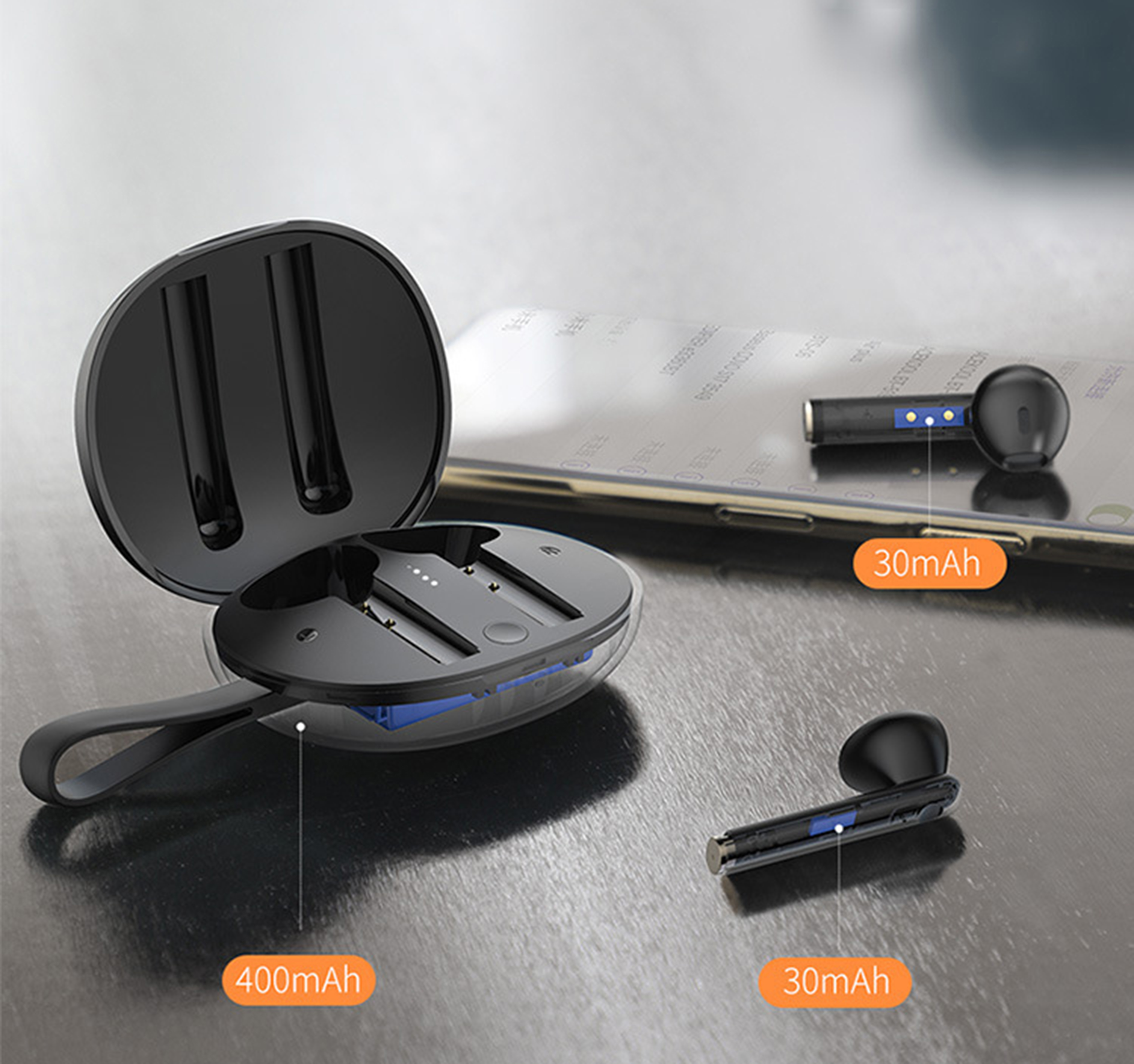 Tai nghe True Wireless Baseus Encok True Wireless Earphones W05 (Bluetooth 5.0, 4h sử dụng liên tục, cảm biến tiệm cận) - Hàng chính hãng